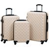 vidaXL Ensemble de valises rigides 3 pcs Dor&eacute; ABS