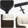 vidaXL Ensemble de salle &agrave; manger pour jardin 3 pcs Marron polyrotin