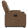vidaXL Fauteuil inclinable Marron Tissu