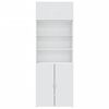 vidaXL Armoire de rangement blanc 80x42,5x225 cm bois d'ing&eacute;nierie