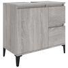 vidaXL Armoire de bain sonoma gris 65x33x60 cm bois d'ing&eacute;nierie
