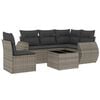 vidaXL Salon de jardin 6 pcs avec coussins gris r&eacute;sine tress&eacute;e