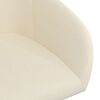 vidaXL Chaises pivotantes &agrave; manger lot de 4 cr&egrave;me velours