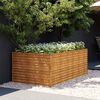vidaXL Lit sur&eacute;lev&eacute; de jardin 196x100x69 cm acier corten