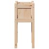 vidaXL Cache-pot de jardin Nature 31 x 31 x 70 cm Bois de pin massif