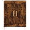 vidaXL Buffet haut Ch&ecirc;ne fum&eacute; 69,5x34x180 cm Bois d'ing&eacute;nierie