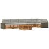 vidaXL Ensemble de canap&eacute;s d'ext&eacute;rieur 7 pc Naturel et gris clair