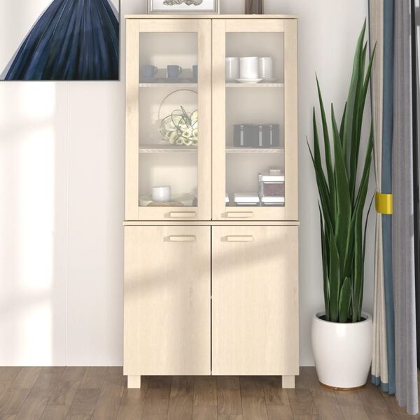 vidaXL Buffet HAMAR Bois massif de pin Marron miel
