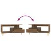 vidaXL Table basse Ch&ecirc;ne marron 90x49x45 cm Bois d'ing&eacute;nierie