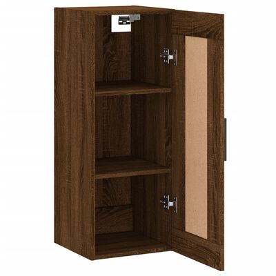 vidaXL Armoire murale chêne marron 34,5x34x90 cm bois d'ingénierie