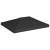 vidaXL Toile de toit de belv&eacute;d&egrave;re 270 g/m&sup2; 4x3 m Noir