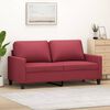 vidaXL Canap&eacute; &agrave; 2 places Rouge bordeaux 140 cm Similicuir