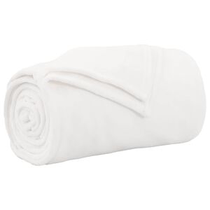 vidaXL plaid Blanc 130 x 150 cm 0.51 kg Polaire