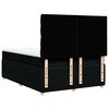 vidaXL Sommier &agrave; lattes de lit avec matelas Noir 160x200 cm Tissu