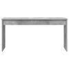 vidaXL Stand de clavier Gris b&eacute;ton 130 x 32 x 64 cm Bois d'ing&eacute;nierie