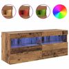 vidaXL Meuble TV mural Bois Ancien 100 x 30 x 40 cm Bois d'ing&eacute;nierie