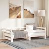 vidaXL Lit coulissant sans matelas blanc 90x190 cm
