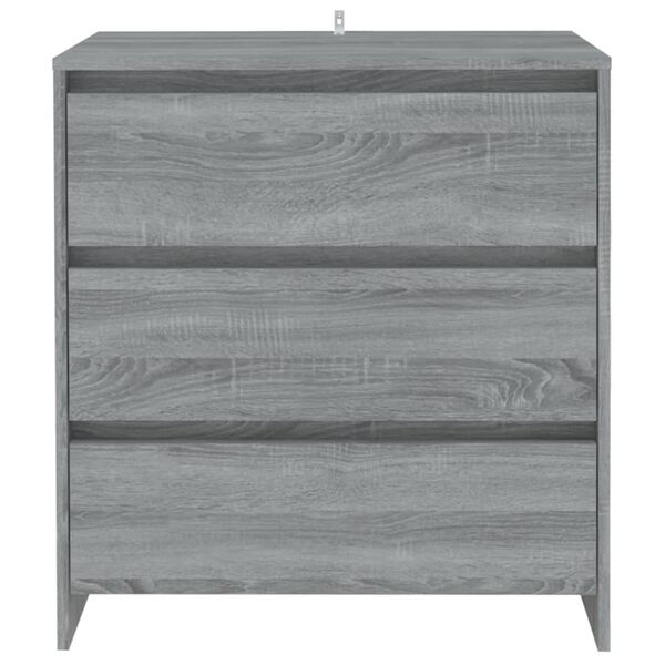 vidaXL Buffet Sonoma gris 70x41x75 cm Bois d'ing&eacute;nierie