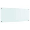 vidaXL Cr&eacute;dence de cuisine Lait 100 x 40 cm verre tremp&eacute;