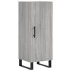 vidaXL Buffet haut Sonoma gris 34,5x34x180 cm Bois d'ing&eacute;nierie