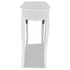 vidaXL Table de console et coiffeuse Blanc
