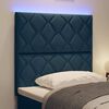 vidaXL T&ecirc;te de lit Bleu 100 cm tissu