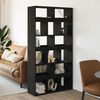 vidaXL Biblioth&egrave;que 2 pcs Ch&ecirc;ne noir 100 x 33 x 187,5 cm