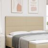vidaXL T&ecirc;te de lit LED avec t&ecirc;te de lit Vert gris 180 cm Polyester