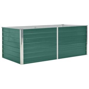 vidaXL Jardini&egrave;re 160 x 80 x 45 cm Acier galvanis&eacute; Vert