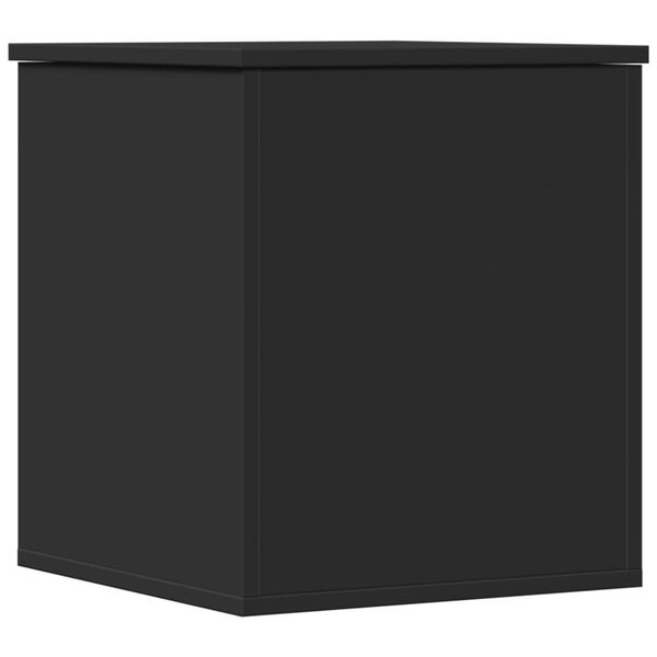 vidaXL Bo&icirc;te de rangement noir 40x42x46 cm bois d'ing&eacute;nierie