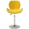 vidaXL Tabouret de bar Jaune moutarde Velours