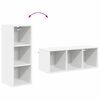vidaXL Armoire suspendue avec stockage Riga Blanc 30 x 29,5 x 80 cm