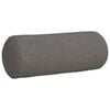 vidaXL Coussins d'accent 2 pcs Gris clair Ø 15 x 40 cm