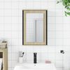vidaXL Armoire &agrave; miroir de salle de bain ch&ecirc;ne sonoma bois ing&eacute;nierie