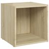 vidaXL Ensemble de meubles TV 4 pcs Ch&ecirc;ne sonoma Bois d'ing&eacute;nierie