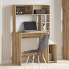 vidaXL Bureau avec étagères chêne artisanal Bois d'ingénierie