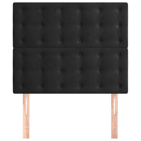 vidaXL T&ecirc;te de lit Noir 90x5x118/128 cm Velours