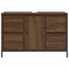 vidaXL Meuble sous-vasque avec tiroirs ch&ecirc;ne marron 90x34,5x60 cm