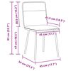 vidaXL Chaises &agrave; manger lot de 2 Vert fonc&eacute; Velours
