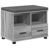 vidaXL Banc d'entr&eacute;e Gris Sonoma 60 x 38 x 46 cm