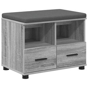 vidaXL Banc d'entr&eacute;e Gris Sonoma 60 x 38 x 46 cm