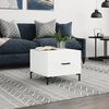 vidaXL Table basse blanc 50x50x40 cm bois d'ing&eacute;nierie