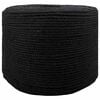 vidaXL Corde en coton 6 mm 50 m Noir 100% Coton
