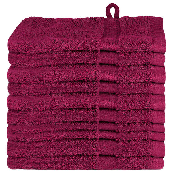 vidaXL Serviette Invit&eacute; SOLUND Bordeaux Coton