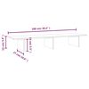 vidaXL Support de moniteur Blanc 100x27x15 cm Bois de pin solide