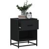 vidaXL Tables de chevet 2 pcs noir 40x31x50 cm bois d'ing&eacute;nierie