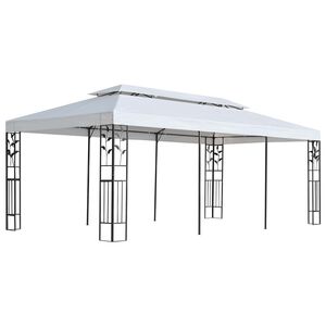 vidaXL Toile de tonnelle Blanc 300 x 600 cm Polyester