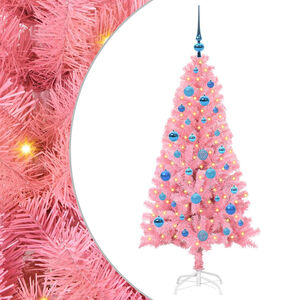 vidaXL Sapin de No&euml;l Rose 150 cm PVC