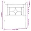 vidaXL T&ecirc;te de lit m&eacute;tal blanc 100 cm