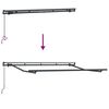 vidaXL Auvent R&eacute;tractable Anthracite 250 x 200 cm tissu